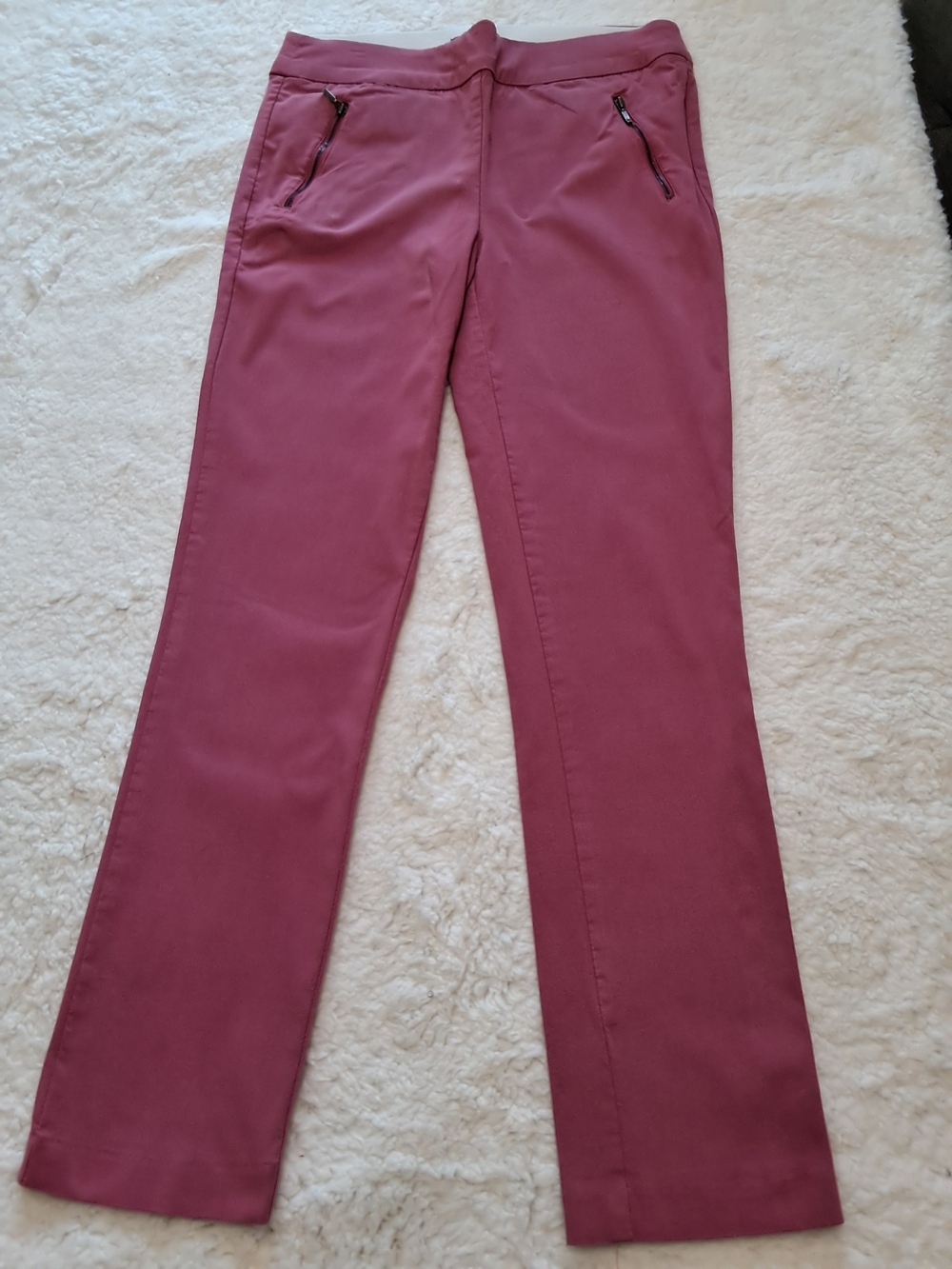 My Michelle Straight Leg Pants in Mauve Rose